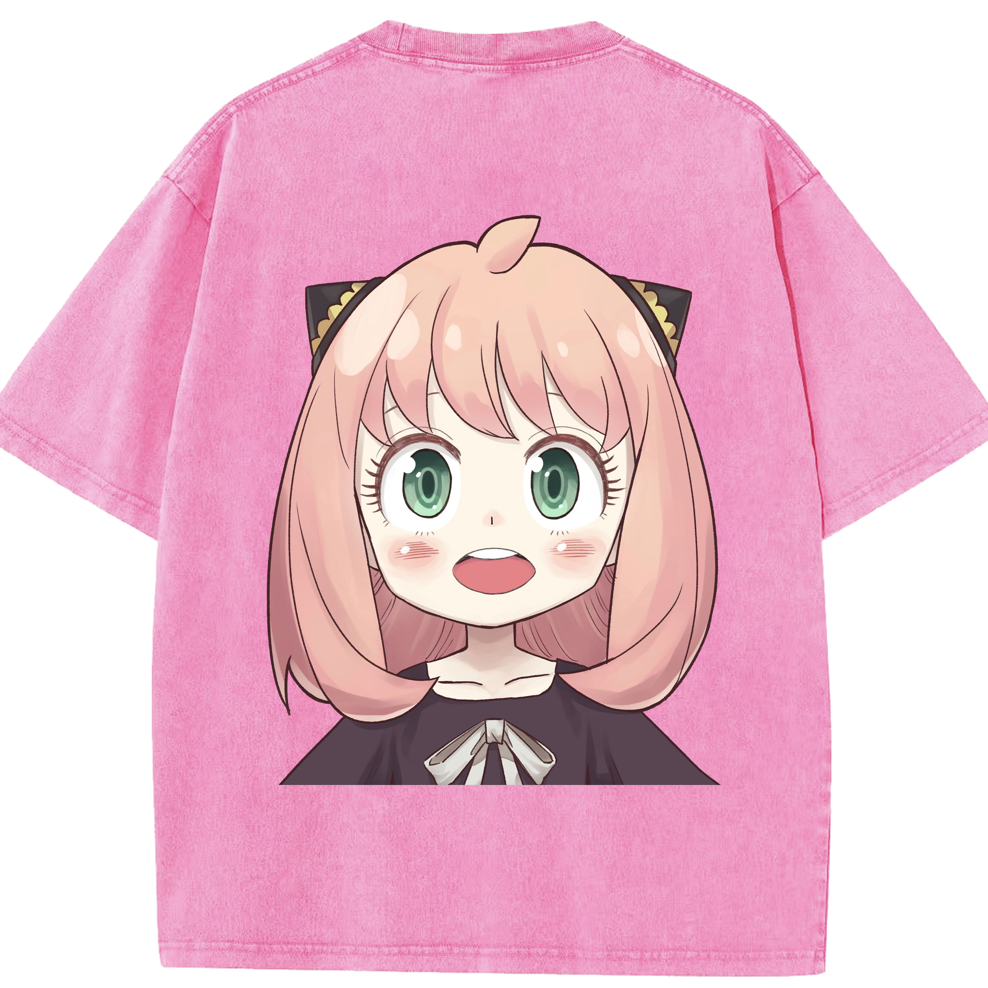 （画像用） SPY×FAMILY间谍家家酒 綿100% ヴィンテージ風 半袖Tシャツ（背面プリント）